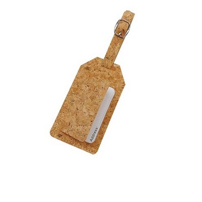 Cork Luggage Tag Holder