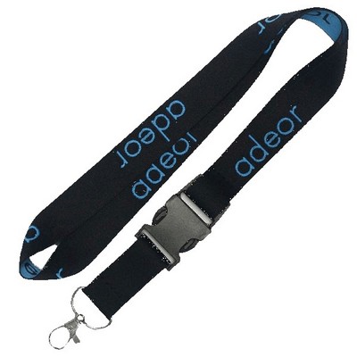 5/8 Recycled PET Eco-friendly Woven Lanyard with Buckle Release