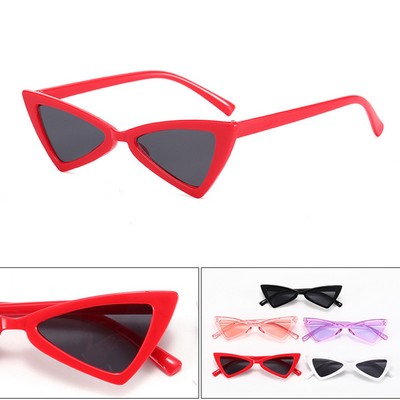 Triangle Vintage Cat Eye Sunglasses