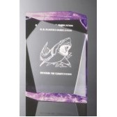 Faceted Rectangle Acrylic Award, 4"H