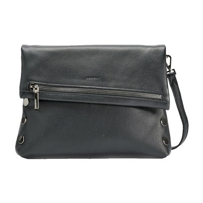 Hammitt VIP Med Zippered Leather Crossbody Clutch