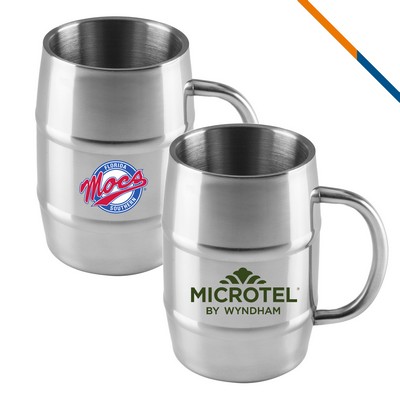 Cekia Stainless Steel Barrel Mug - 34 Oz.