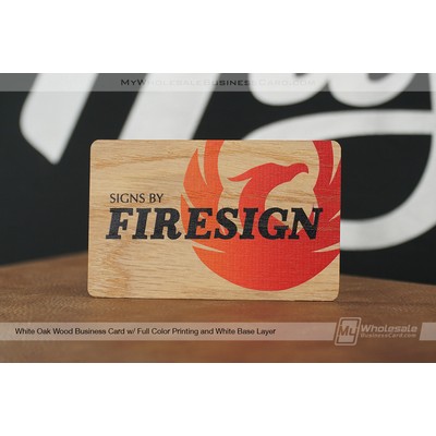 24 Hour Wood Business Cards