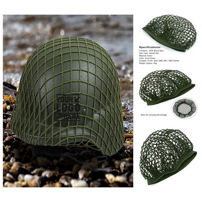 Army Green Nylon Helmet Camouflage Net Cover