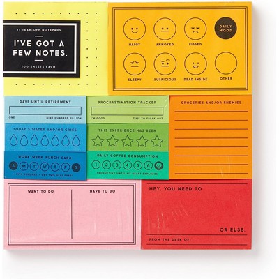 I've Got A Few Notes Tear-off Notepad Set