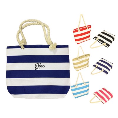 MOQ 50pcs Canvas Beach Tote Bag