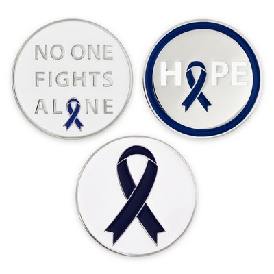 Blue Awareness Ribbon Ball Marker Set