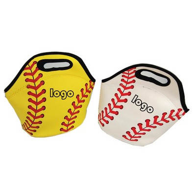 Neoprene Baseball Shaped Lunch Bag (direct import)