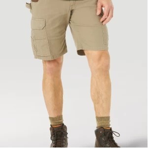 Wrangler® Riggs Workwear® Men's Dark Khaki Beige Relaxed Fit Shorts