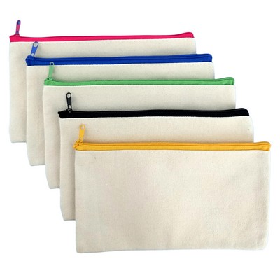 Canvas Zipper Pen Bag