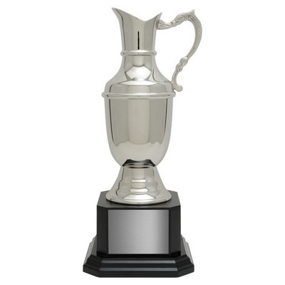 Nickel Plated St. Andrews Jug - Rosewood Base, Award Trophy, 137/"