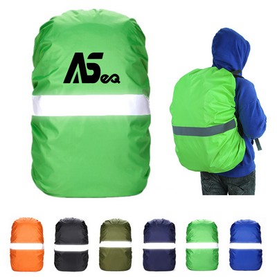 Hi-Visibility Backpack Rain Cover With Reflective Strip