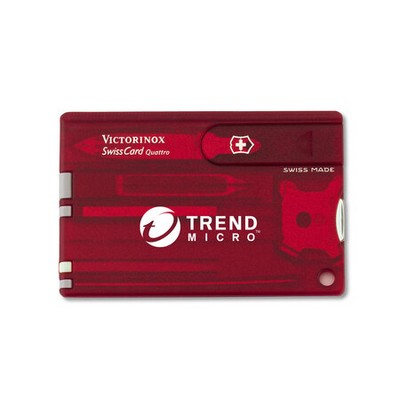 Swisscard® Translucent Ruby Red Quattro Multi-Tool