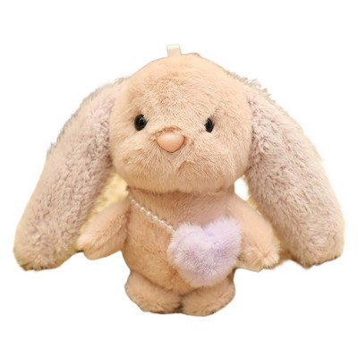 Plush Squishmallow Tech Buddy - Rabbit With Heart-Shaped Satchel