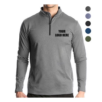 Zip Long Sleeve Athletic Performance Pullover