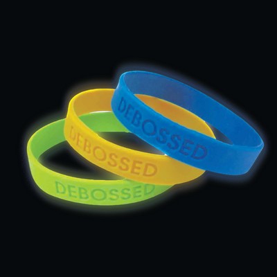 Deboss glow wristband