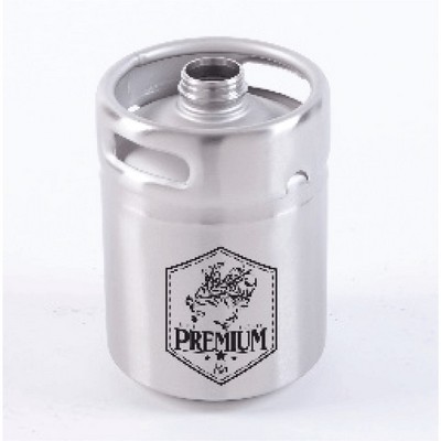 2 Litre Stainless Steel Mini Keg