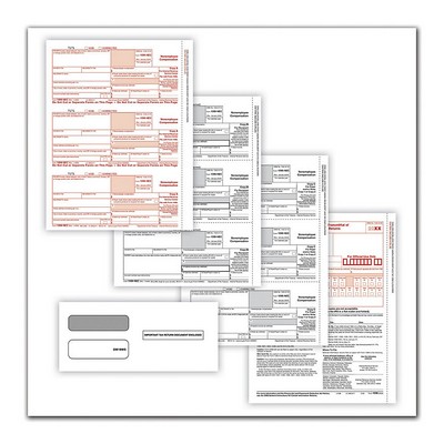 1099 NEC Laser Set - 3 Parts with Envelopes