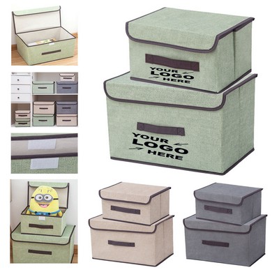 2 Piece Folding Storage Organizer Box