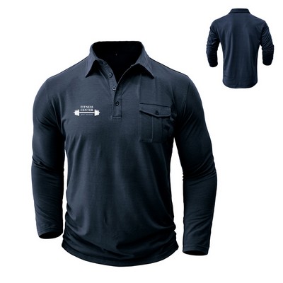 Men's Long Sleeve Polo