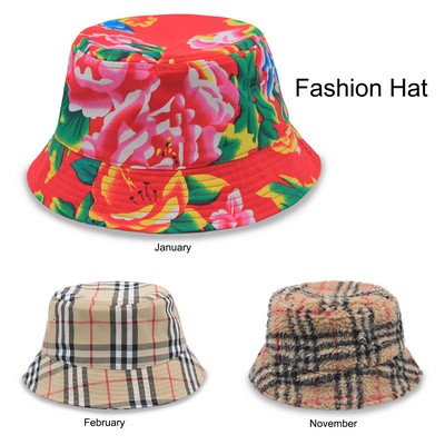 Designer Plaid Fashion Bucket