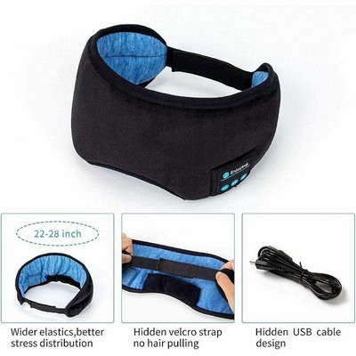 Bluetooth Sleep Eye Mask Wireless Headphones,Sleeping Travel Music Eye Cover Bluetooth Headsets