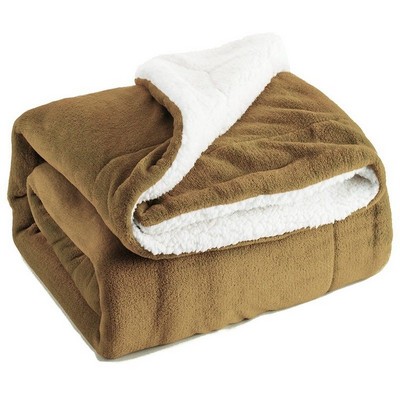 Sherpa Fleece Throw Blanket For Couch - Thick Fuzzy Warm Soft Blankets And Throws For Sofa, 51X63"