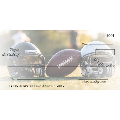 Custom Football Helmet Big Checks