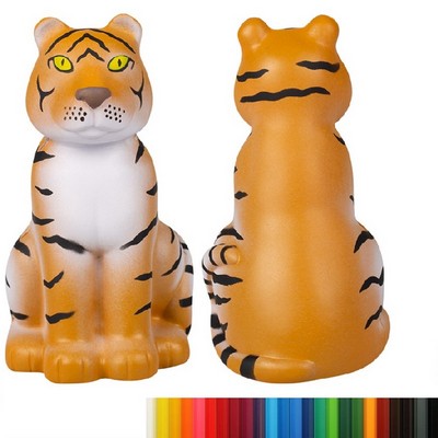 Foam Sitting Tiger Stress Balls with Your Logo