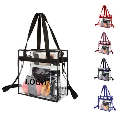 Transparent PVC Shoulder Tote Bag