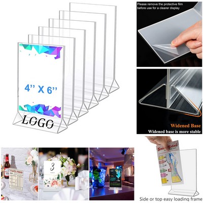 4''x6'' Clear Acrylic Sign Holder