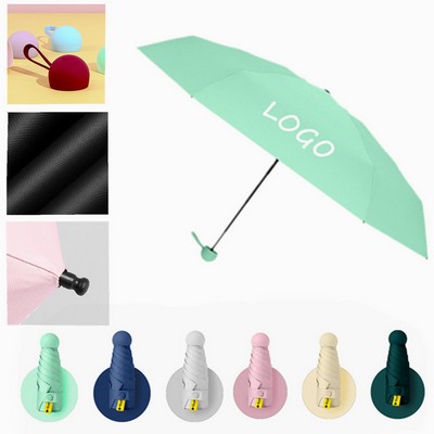 Folding Travel Umbrella With Eva Case