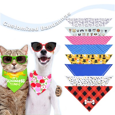 Custom Triangle Pet Bandannas