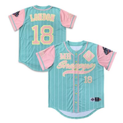 Homerun Tackle Twill Baseball Jersey With Buttons