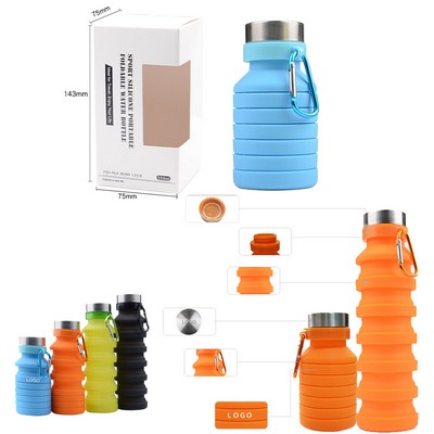 550ML Silicone telescopic Water Bottle