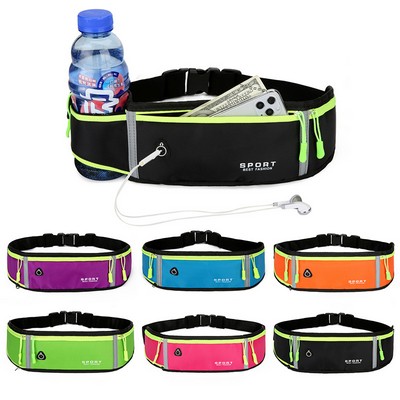 Fluorescent Strip 3-Compartment Fanny Bag