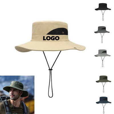 Wide Brim Summer Sun Bucket Hat