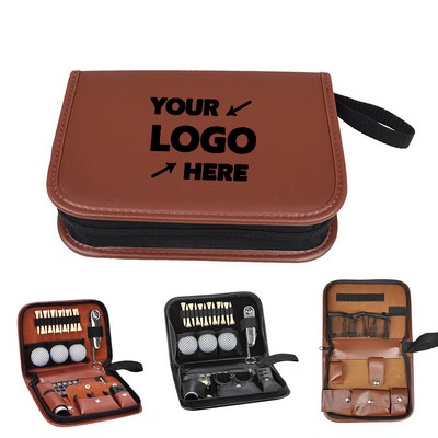 Leather Golf Accessory Tool Bag