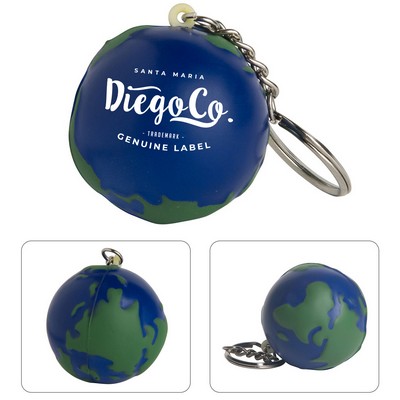 Earth Stress Ball Key Ring