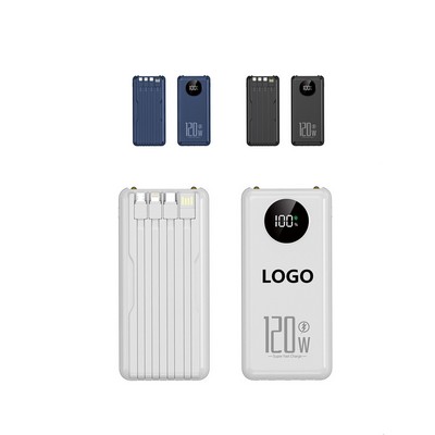 Self-Contained Fast Charging Power Bank 20000Mah