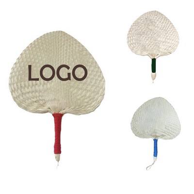 Natural Straw Handmade Fan