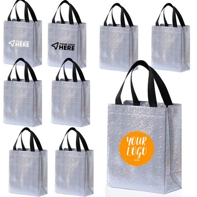 Rainbow non-woven tote bag with thickened laser bag