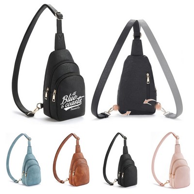 Women's Casual Leather Sling Bag