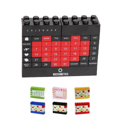 DIY Building Blocks Desk Perpetual Calendar