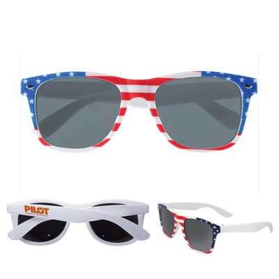 Custom 100% UV Protection Patriotic Sunglasses