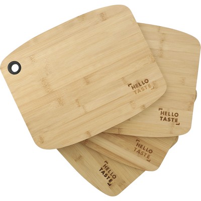 Bamboo Large Cutting Board with Silicone Grip