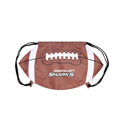 GameTime! Football Drawstring Backpack