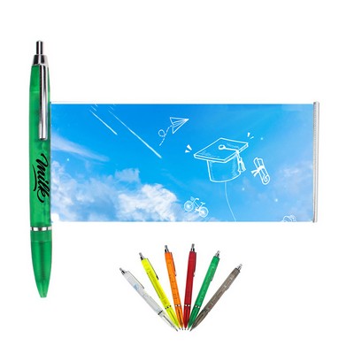 Executive Ballpoint Banner Pen W/ Click Action