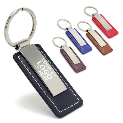 Leatherette Key Tag