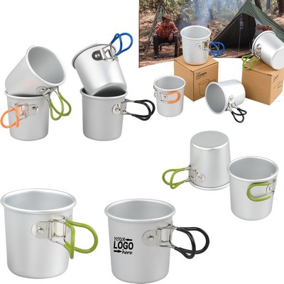 Outdoor Portable Camping Folding Aluminum Cup Coffee Mug